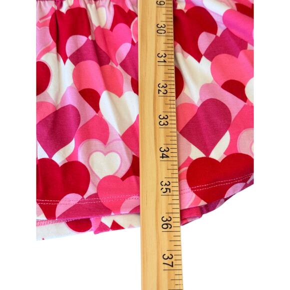 Draper James RSVP Pink Heart Print Wrap Dress Small Ruffle Hem Long Sleeve - Picture 11 of 16